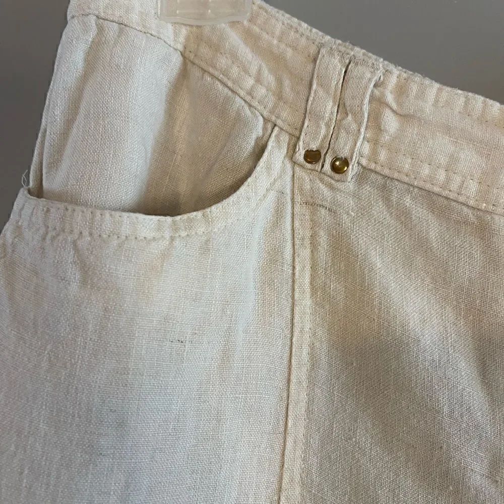 JM Collection Linen Capris | SZ 12 - Picture 5 of 11